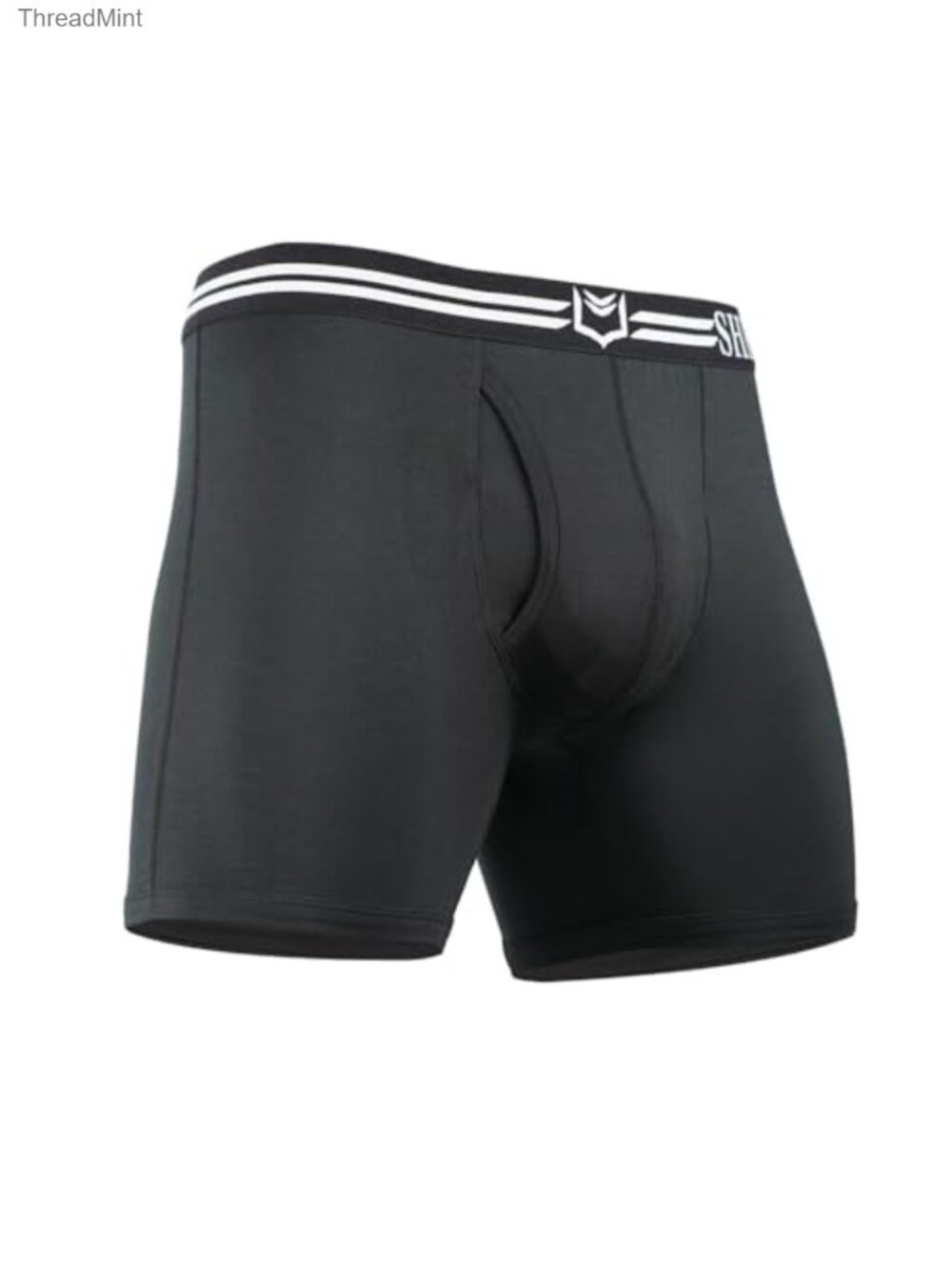 Men's Modal Dual Pouch Boxer Briefs with Pouch 5-Inch Inseam Moisture-Wicking
